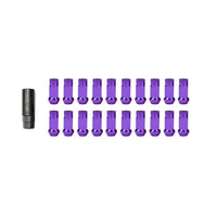 Wheel Mate Muteki SR48 Open End Lug Nuts - Purple 12x1.25 48mm
