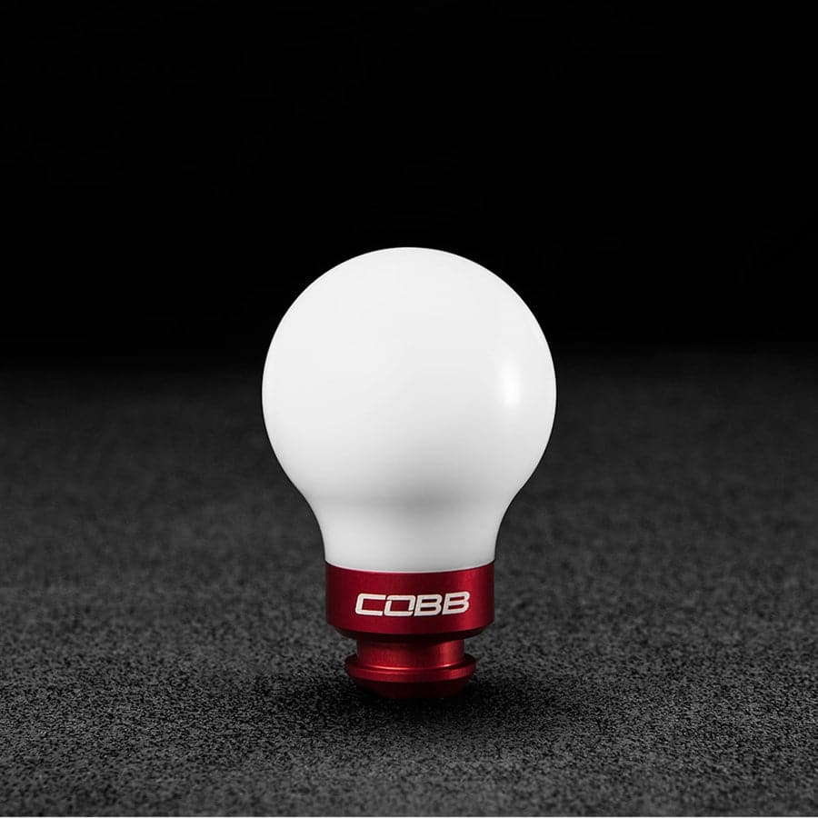 Cobb Subaru 5-Speed COBB Knob - White w/ Race Red (cobb211350-W-RD)