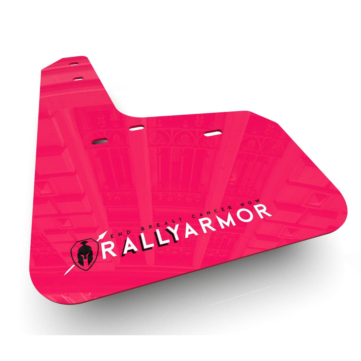 Rally Armor 2017-21 Honda Civic Type R Faldilla guardabarros rosa BCE Logotipo blanco (ralMF47-BC20-PK/WH)
