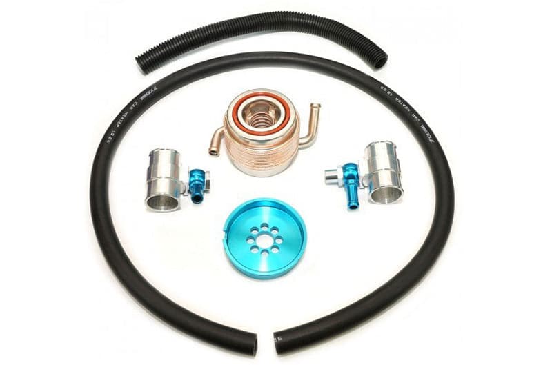 Cusco 17+ Toyota 86 / 13+ Subaru BRZ / 13-16 Scion FR-S / Enfriador de aceite de motor de agua a aceite AT/MT (cus965 012 AN)