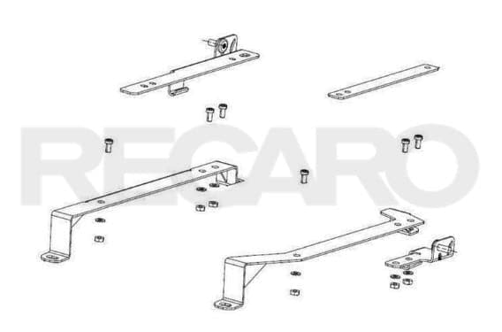 Soportes para pasajero Recaro Speed ​​V (rec7227111.2)