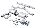 AWE Subaru BRZ/ Toyota GR86/ Toyota 86 Touring Edition Escape Cat-Back - Puntas plateadas cromadas