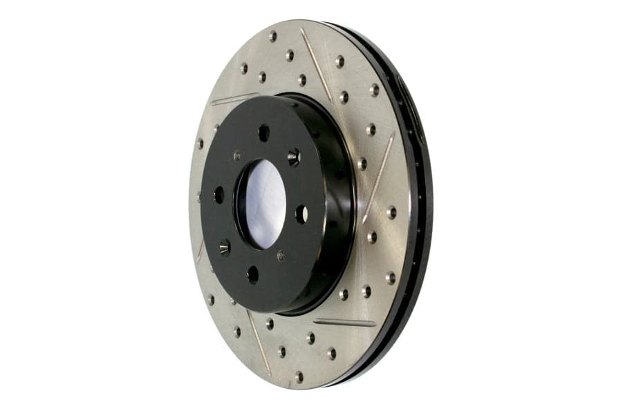 StopTech 2009-2019 Nissan 370Z SportStop Cryo Rotor delantero izquierdo ranurado y perforado (st127.42100CR)