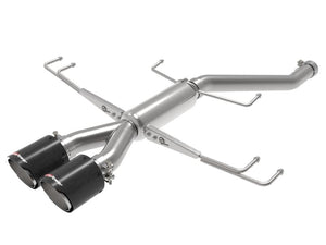 aFe Takeda 2.5in 304SS Axle-Back Exhaust System 17-19 Honda Civic Type R L4-2.0L (t) (49-36626-C)
