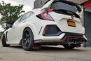 Rally Armor 17+ Honda Civic Type R UR Faldilla guardabarros blanca con logotipo rojo