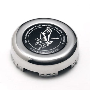 WEDS CHROME ADVENTURE LOW HEIGHT FRONT CENTER CAPS ( SET OF 4 )