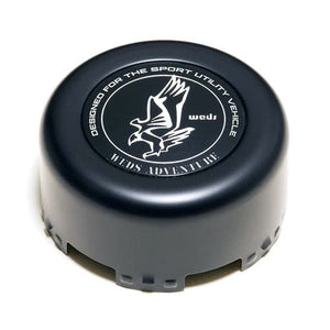 WEDS BLACK ADVENTURE MID HEIGHT FRONT CENTER CAPS ( SET OF 4 )