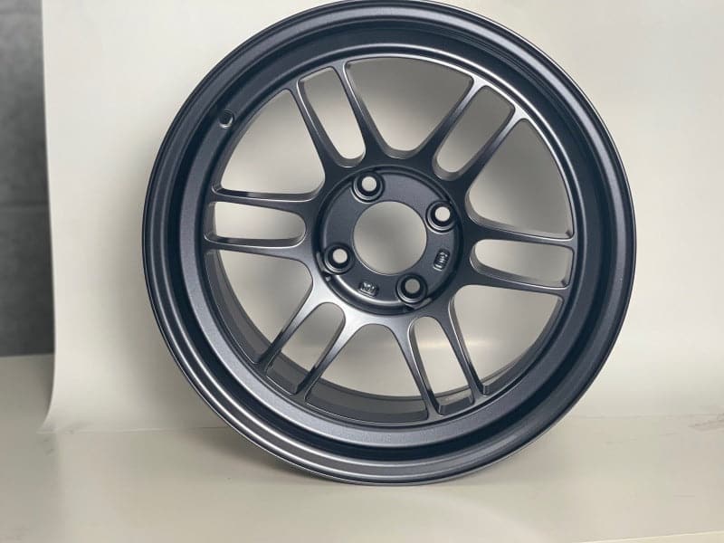 Enkei RPF1 15x8 4x100 28mm Offset 5 Hub Bore Gunmetal Wheel