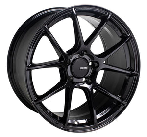 Rueda Enkei TS-V 18x9,5 5x114,3 38 mm de compensación, 72,6 mm de diámetro, color negro brillante (522-895-6538BK)