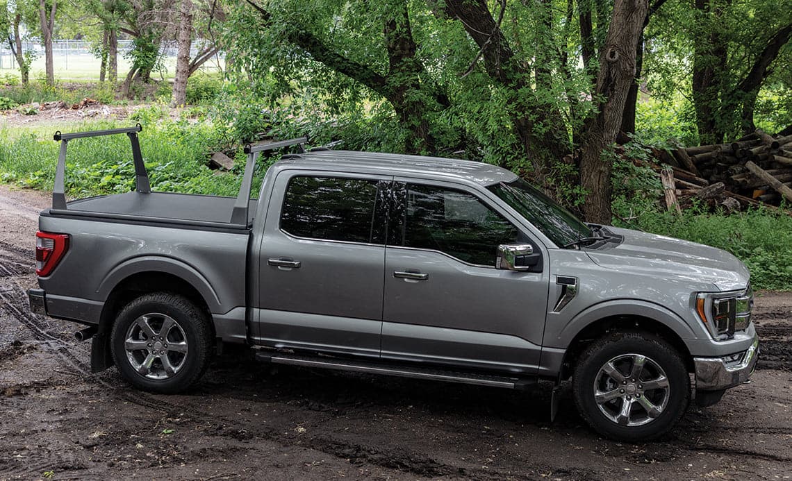 Toyota Tacoma ADARAC Aluminum Series  6ft Box Matte Black Truck Rack