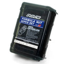 Rays Black 14x1.50 Formula FN-II Juego de tuercas de seguridad 20 orejetas especiales con. Gorra negra