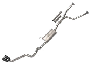 aFe 2022 Toyota Tundra V6-3.5L (tt) Vulcan Series 2.5in to 3in 304 SS Cat-Back Exhaust w/ Black Tip (49-36061-B)