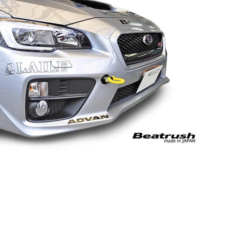 Beatrush Front Yellow Tow Hook - 2015+ Subaru WRX & WRX STI