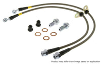 StopTech 11-15 Honda CR-Z / 09-14 Honda Fit Líneas de freno delantero de acero inoxidable