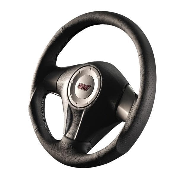 DAMD SS358-S(L) O-Shape Black Stitch Steering Wheel - Subaru WRX & STi 08-14 / Forester 08-13