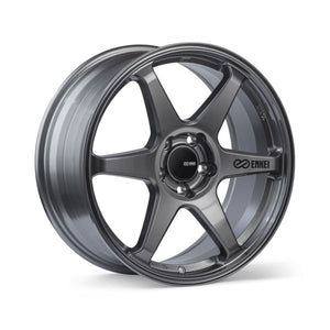 Enkei T6R 18x9.5 38mm Offset 5x114.3 Bolt Pattern 72.6 Bore Matte Gunmetal Wheel (539-895-6538GM)