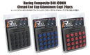 Project Kics 14x1.25 R40 Iconix Juego de tapas de aluminio - Rojo (20 piezas)