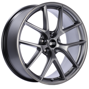 BBS CI-R 19x9.5 5x120 +25 Rueda protectora de llanta pulida plateada platino -82 mm PFS/Clip requerido