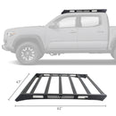 Go Rhino 16-21 Toyota Tacoma Ceros Portaequipajes de perfil bajo negro texturizado