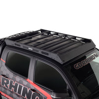 Go Rhino 16-21 Toyota Tacoma Ceros Portaequipajes de perfil bajo negro texturizado
