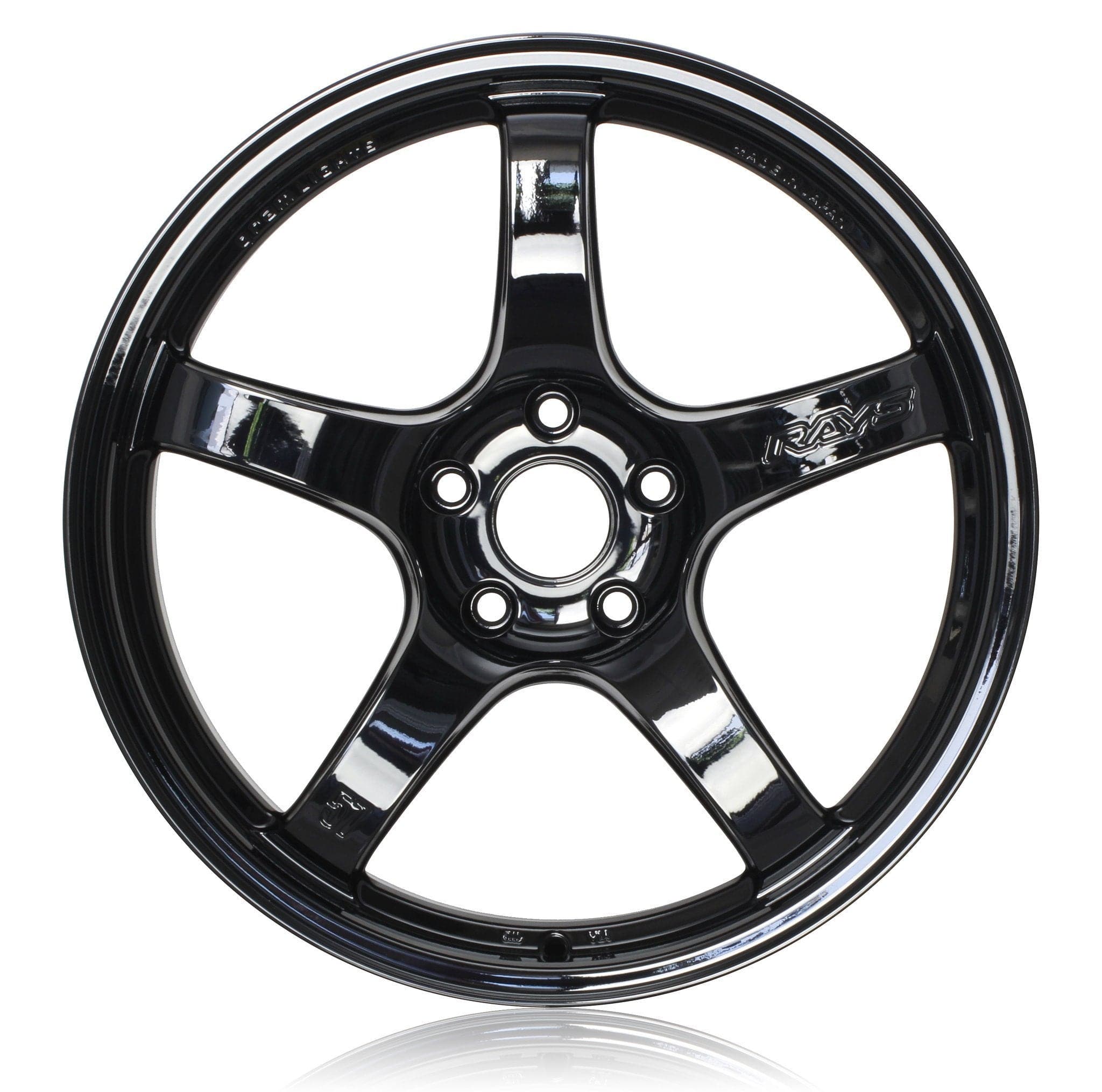 Gram Lights 57CR 18X9.5 +38 5x100 en rueda negra brillante