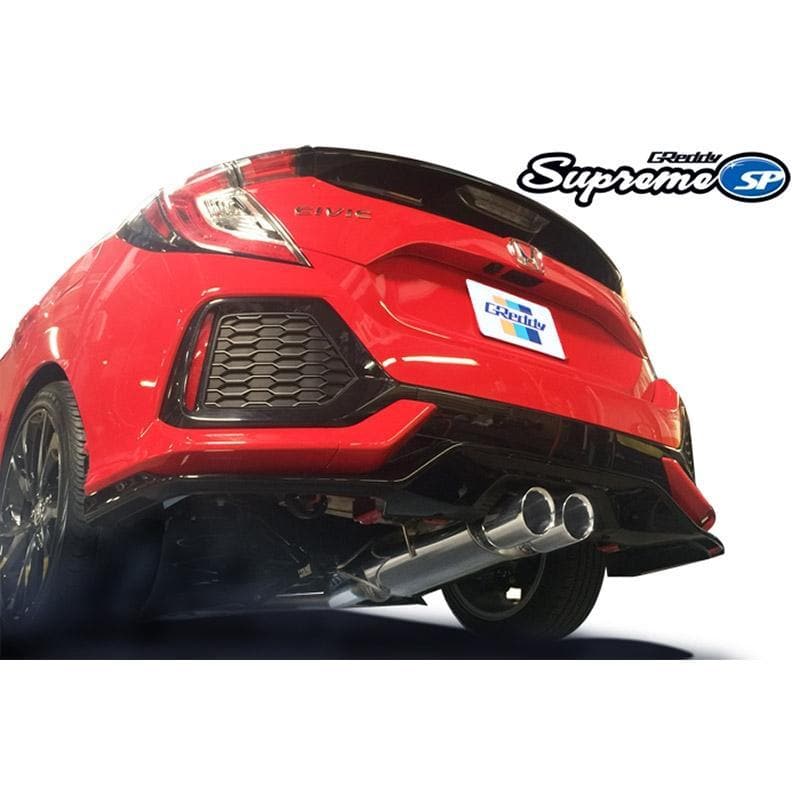 Escape con respaldo de gato GReddy Supreme SP | 17+ Honda Civic Sport Hatchback (10158212)