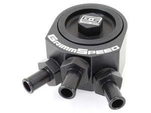 Separador de aceite de aire negro GrimmSpeed ​​AOS | Subaru 08-14 WRX, 09-14 FXT, 05-09 LGT (078016)