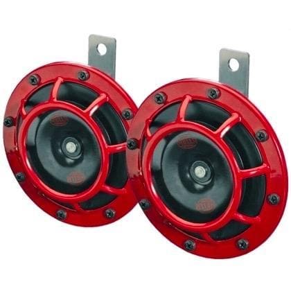 Kit de bocina Hella Supertone en rojo (universal) (003399801)