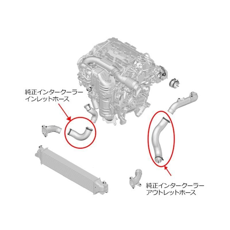HKS Intercooler Piping Kit | 2017+ Honda Civic Type R (13002-AH001)