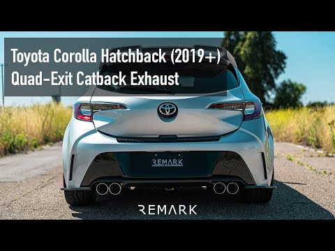 Remark 2019+ Toyota Corolla Hatchback Quad-Exit Cat-Back Exhaust Stainless Steel | RK-C4063T-01
