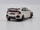 Honda Civic Type R (FK8) 1:64 Diecast Model Car in White (LHD)