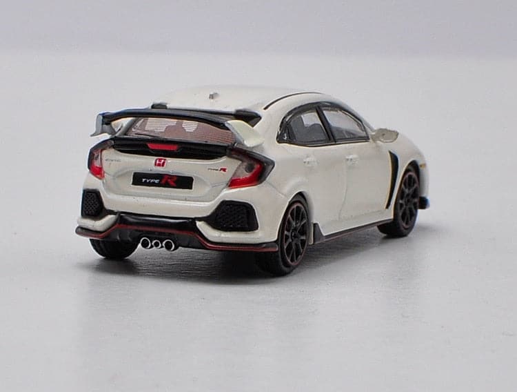 Honda Civic Type R (FK8) 1:64 Diecast Model Car in White (LHD)