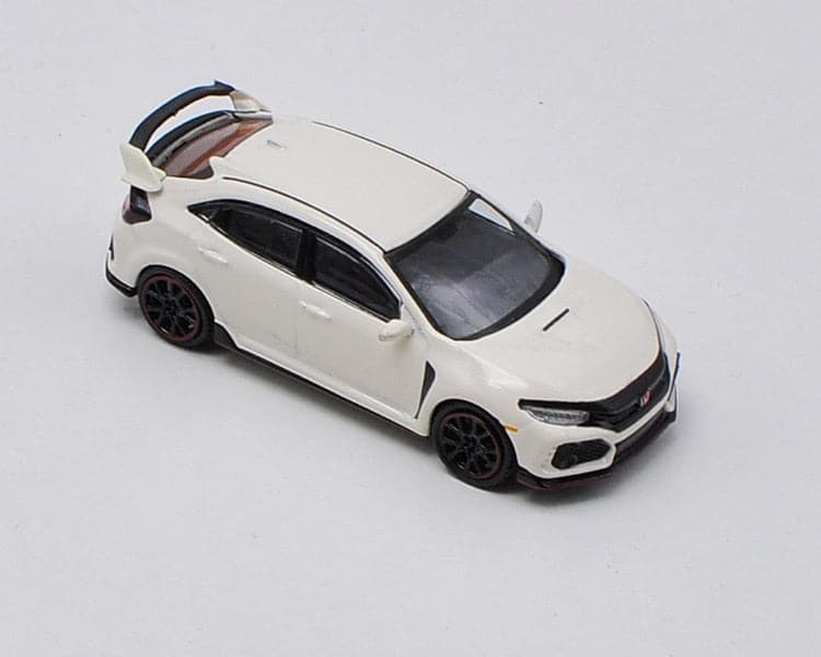 Honda Civic Type R (FK8) 1:64 Diecast Model Car in White (LHD)