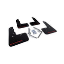 Rally Armor Black Mud Flaps Red Logo for 2017+ Honda Civic Type R (MF47-UR-BLK/RD)