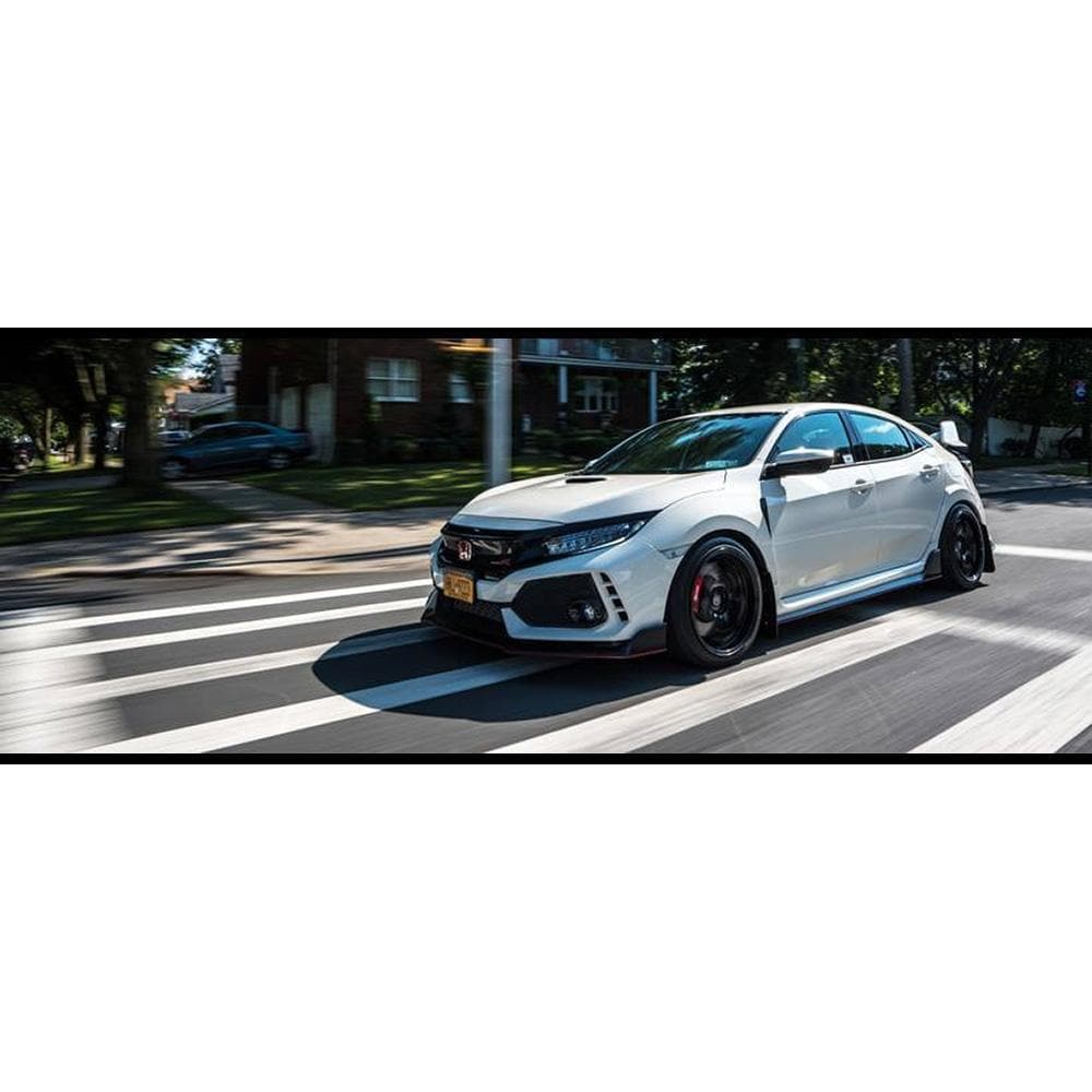 Rally Armor Black Mud Flaps Red Logo | 2017+ Honda Civic Type R (MF47-UR-BLK/RD)