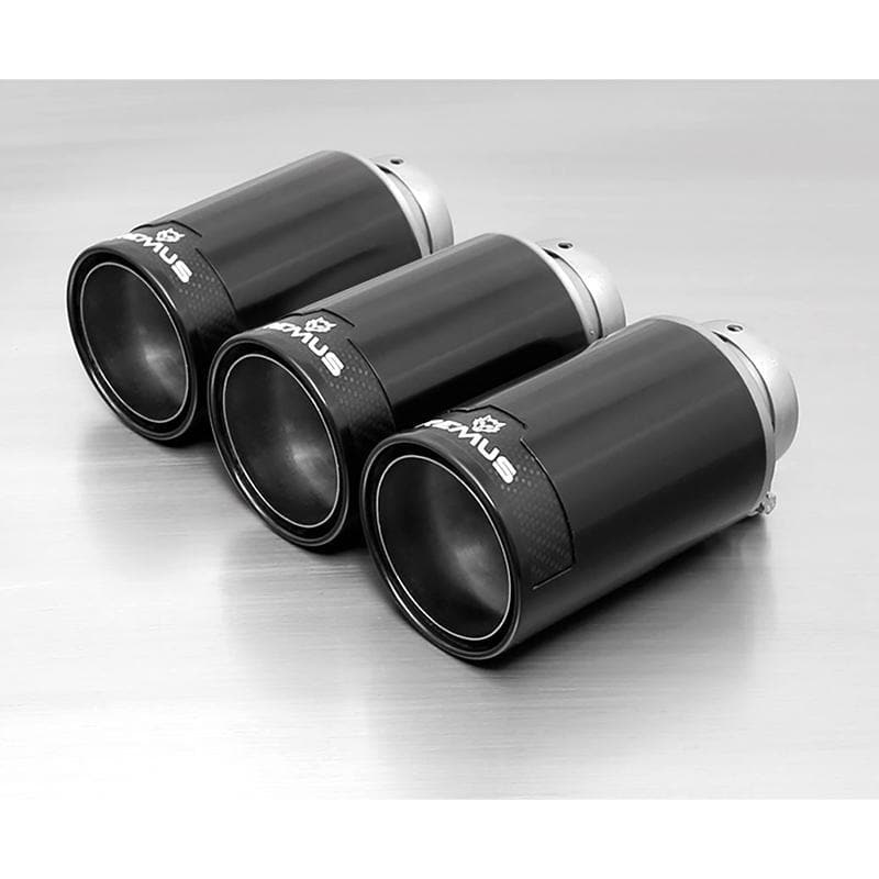 Remus 98CBR 98mm Carbon & Black Aluminum Tips for FK8 Remus Exhaust