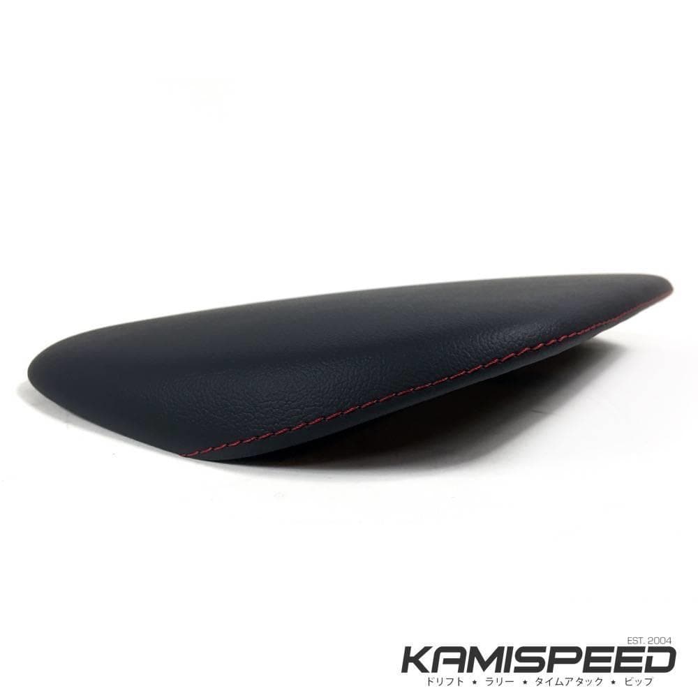 Capó de consola de cuero Subaru con puntadas rojas - Subar Forester 2014+ y Subaru WRX/WRX STi 2015+