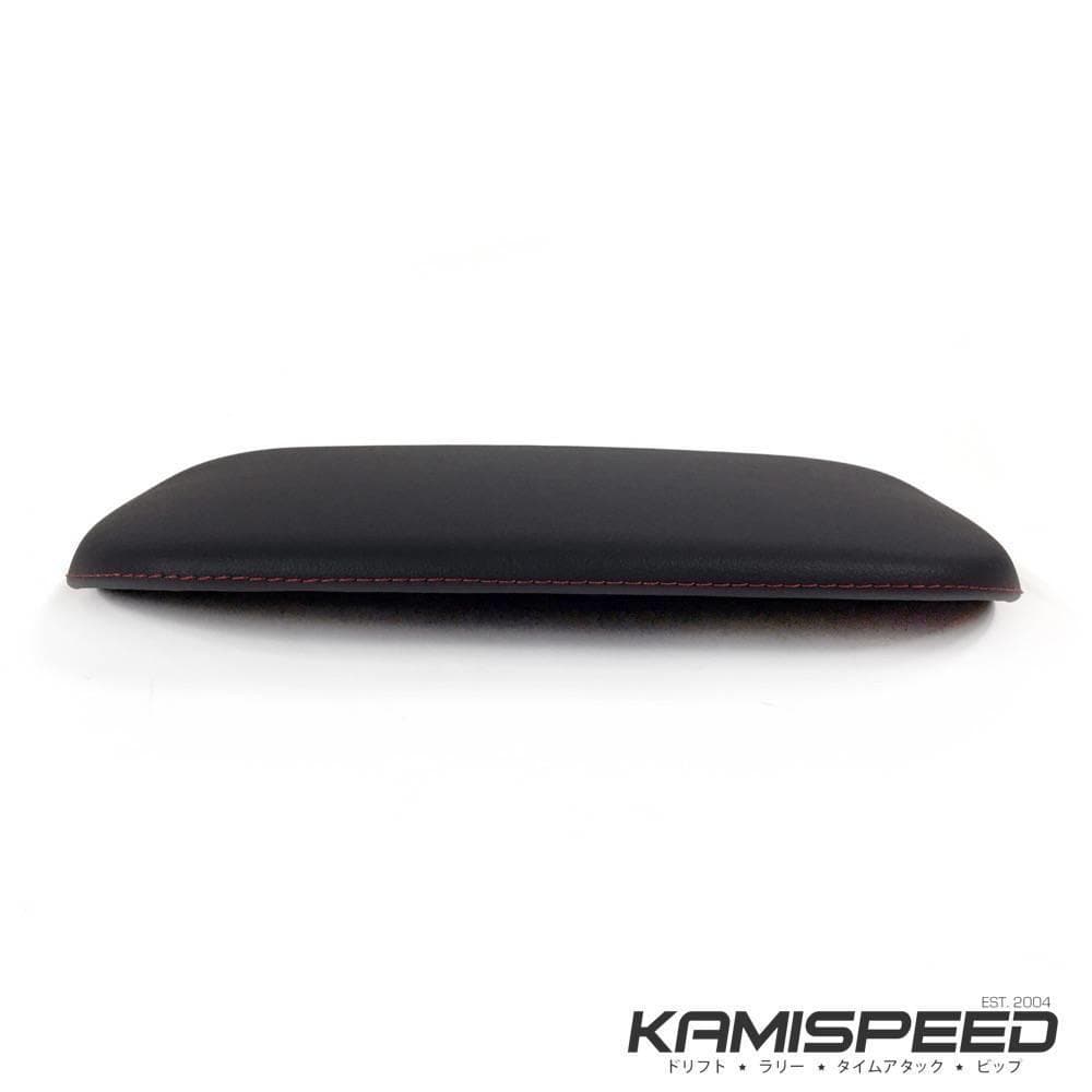 Capó de consola de cuero Subaru con puntadas rojas - Subar Forester 2014+ y Subaru WRX/WRX STi 2015+