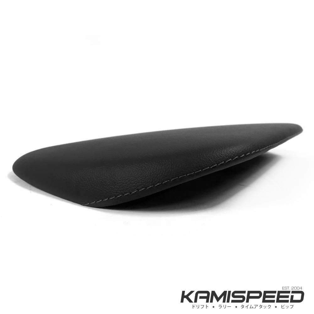 Capó de consola de cuero Subaru S207 con costuras plateadas - Subar Forester 2014+ y Subaru WRX / WRX STi 2015+