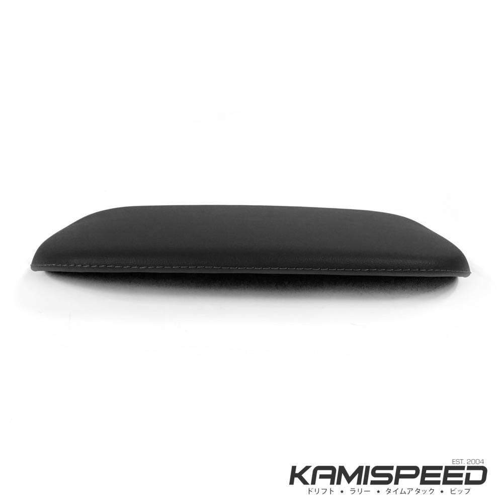 Capó de consola de cuero Subaru S207 con costuras plateadas - Subar Forester 2014+ y Subaru WRX / WRX STi 2015+