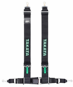 Takata Drift III ASM "Bolt" 4 Point Racing Harness - Black