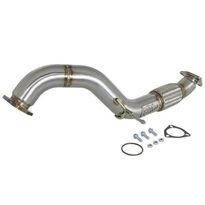 aFe Twisted Steel Rear Front-Pipe/ Mid-Pipe by aFe for 2017+ Honda Civic Type R