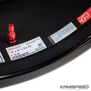 Volk Racing TE37 Saga Time Attack | 18x9.5 +44 5x120 | Matte Black & Red Redot (2017+ Civic Type R)