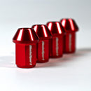 WedsSport Forged Aluminum Racing Lug Nut M12x1.25 in Red (4 pack)