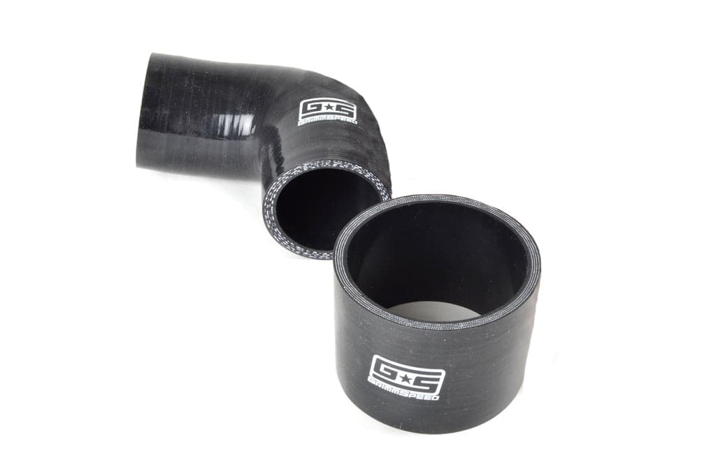 GrimmSpeed 02-07 Subaru WRX / 04+ STI / 04-08 FXT Top Mount Intercooler Hose Kit-Black (grm090109)
