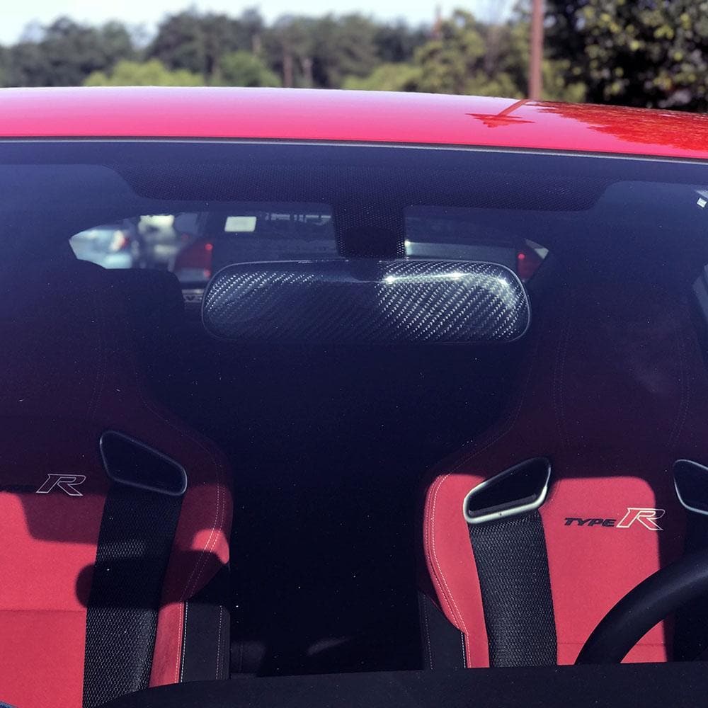 Zoom Engineering Carbon Fiber TS Rear View Mirror Set for the 2017+ Honda Civic Type R FK8